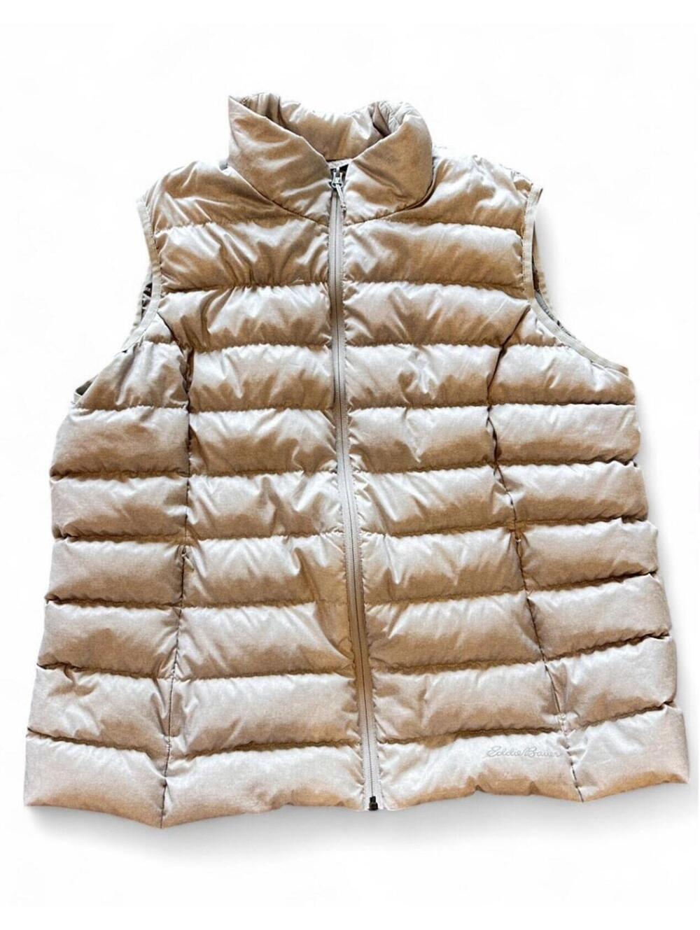 Eddie Bauer EB650 CirrusLite Down Vest Men’s 2XL Gray Quilted